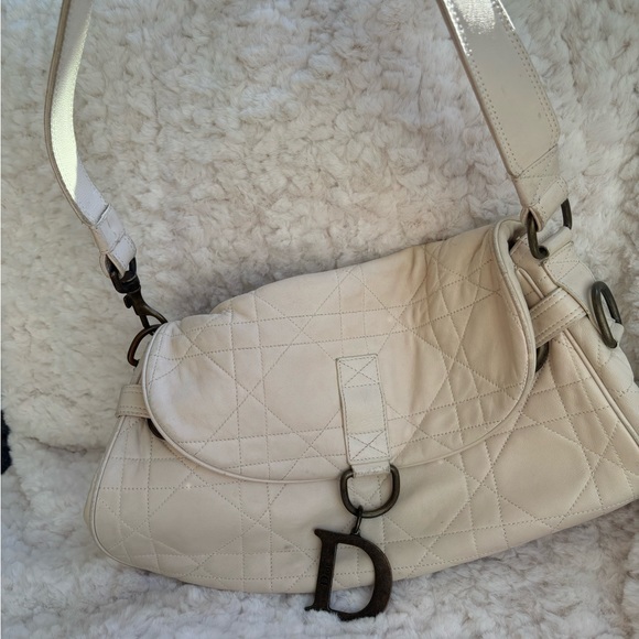 Dior Cream Quilted Women's Bag